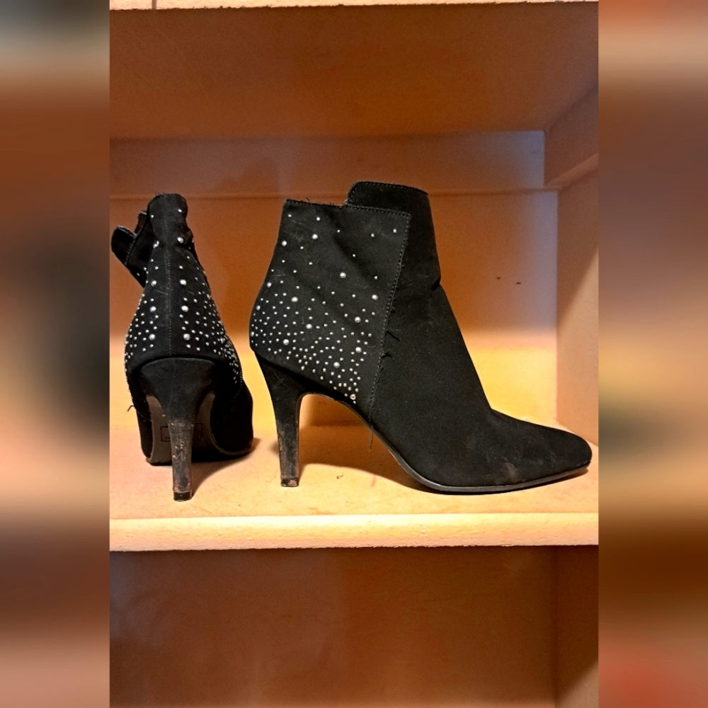Sparkly boot heels